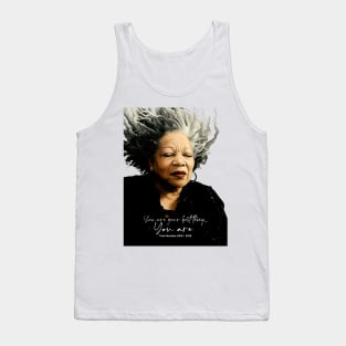 Black History Month: Toni Morrison, “You are your best thing ... You are” on a light (Knocked Out) background Tank Top